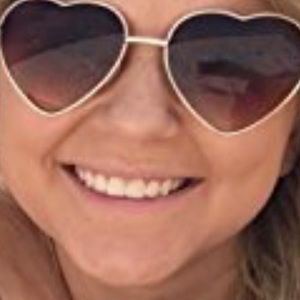 Love Gold Aviator Sunglasses New With Tags